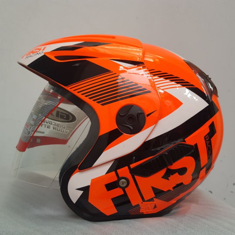 COD CUCI gudang HELM GIX model INK CX22 MOTIF FIRST DOUBLE VISOR