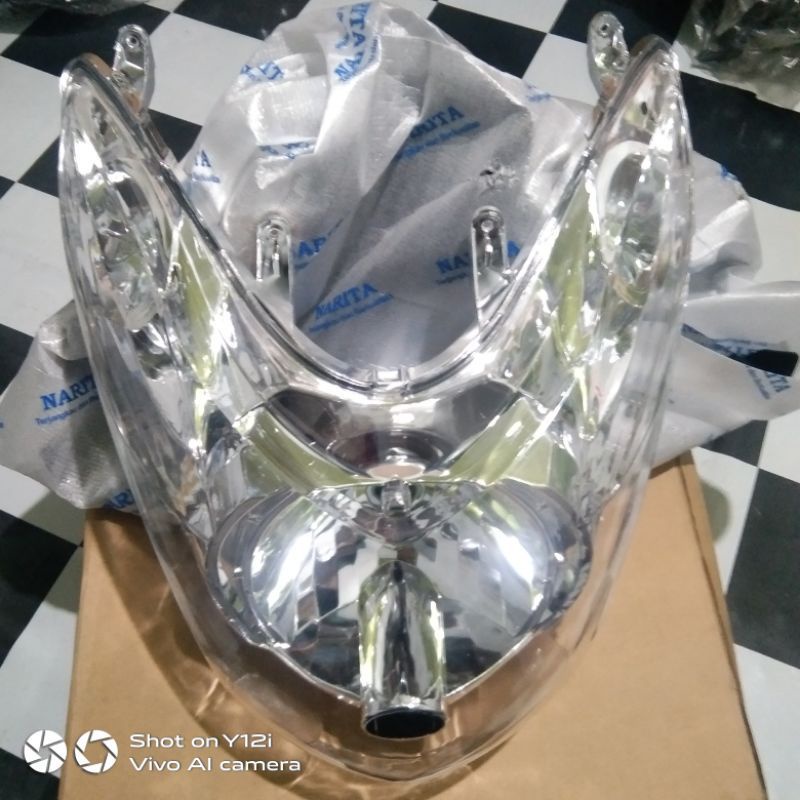 Mika Lampu Depan Kaca Lampu Depan Yamaha Mio Soul Lama Soul Karbu