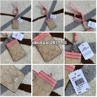 Original card holder Coach Name Tag Dompet kartu 