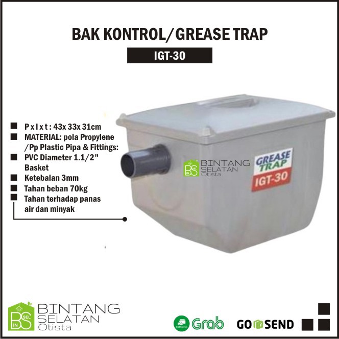 BAK KONTROL/GREASE TRAP IGT-30 MURAH