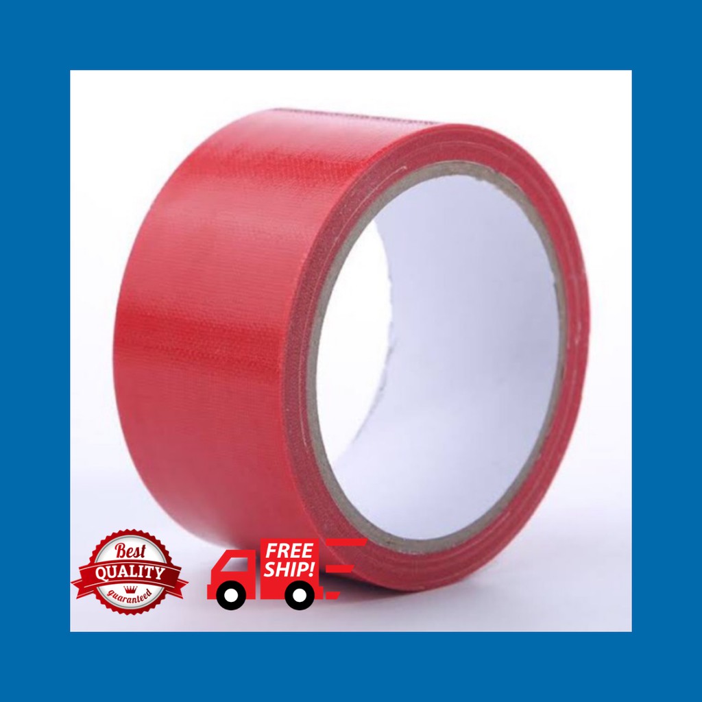 

Cloth Tape / Lakban Kain Merah Bazic 48mm x 8m