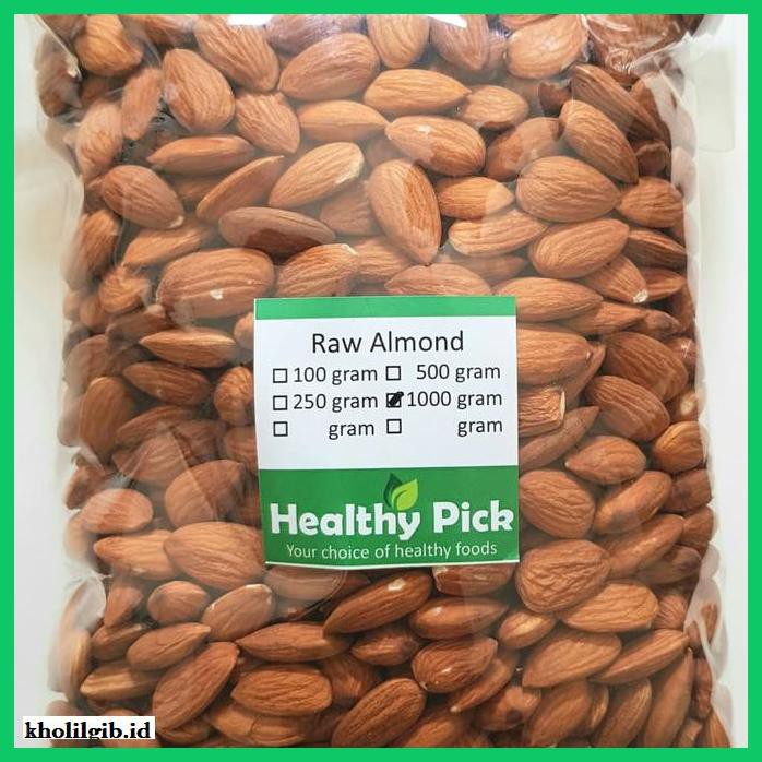 

Makanan-Kering- Raw Almond Whole 1Kg Almond Mentah -Aneka.