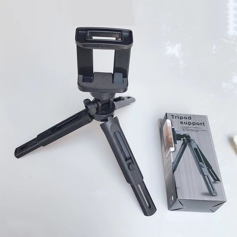 Braket Tripod holder Handphone Universal Retractable Untuk Siaran Langsung / iPhone / Android