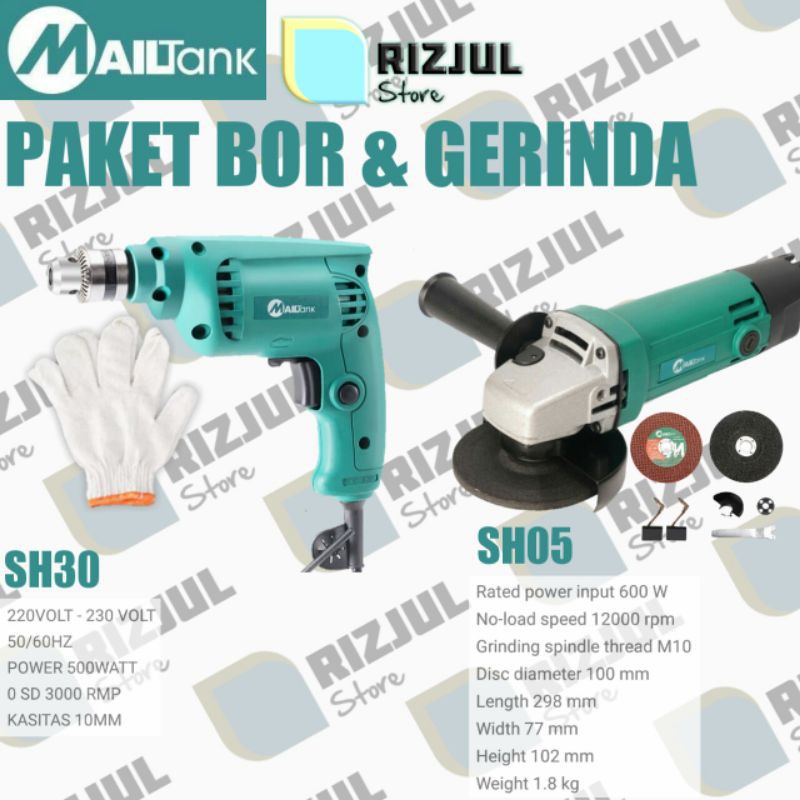 Jual Paket Mesin Bor Mm Mailtank Dan Gerinda Inch Mailtank Barang