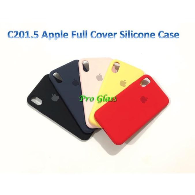 C201.5 IPHONE X / XS ORIGINAL FULL APPLE SILICON LEATHER CASE SILICONE