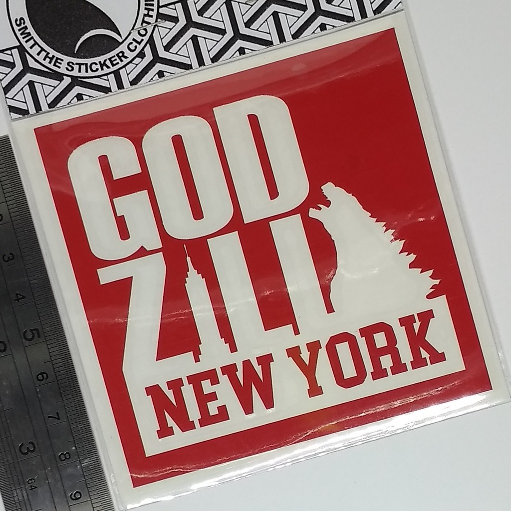 Stiker Godzilla New York v.2 Cutting Sticker untuk Mobil Motor 8cm