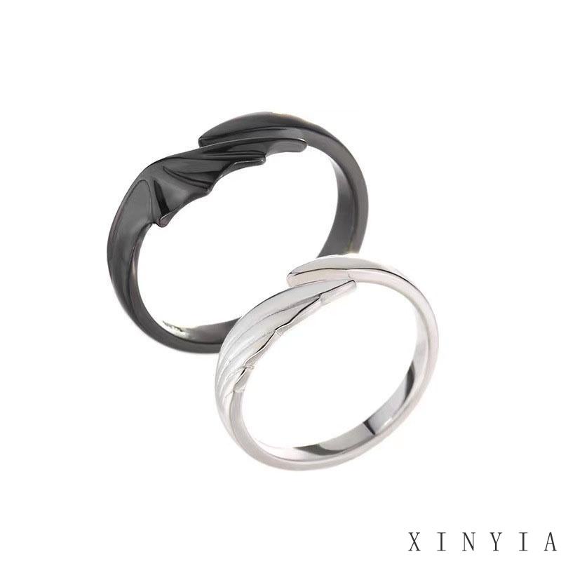 Cincin Couple Adjustable Sayap Malaikat Iblis Untuk Pasangan Rings