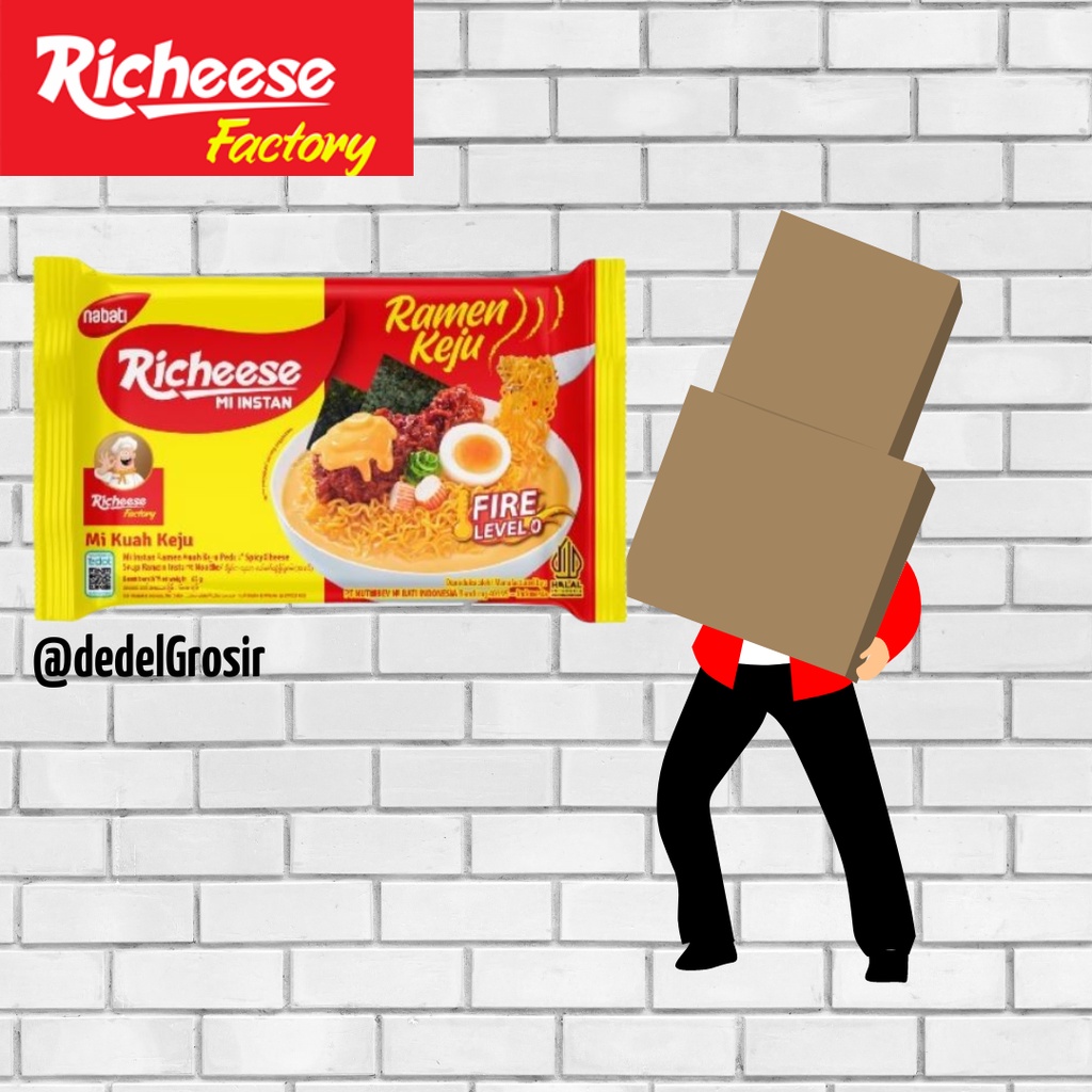 

READY Mie Ramen Richeese Keju Original LV 0 1 KARTON / Ramen Keju / Mie Keju kuah