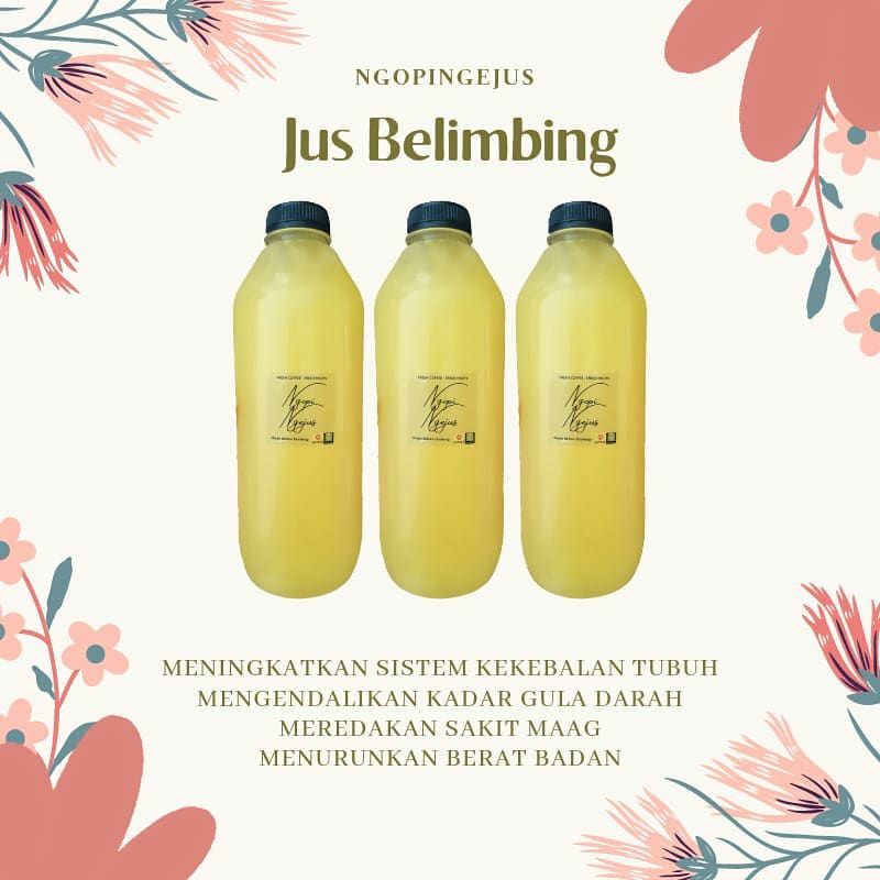 

Jus Belimbing 1 liter Star Fruit Juice by Ngopi Ngejus