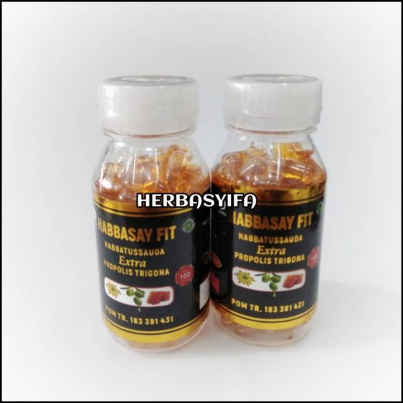 Habbasay Trigona 100 kapsul - Habbatussauda Plus Propolis Trigona