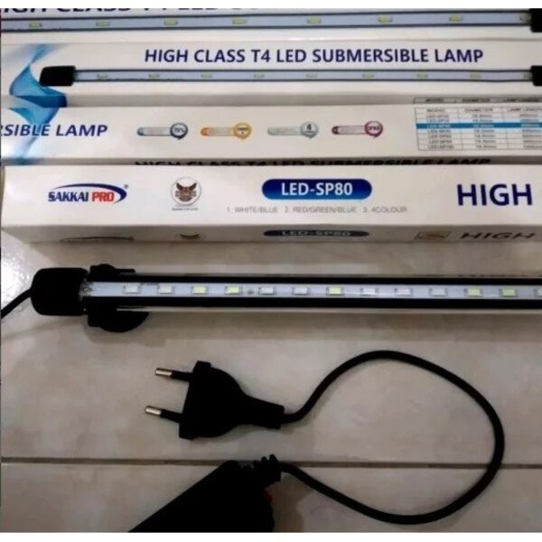 Lampu Celup LED Sakkai Pro T4-LED80 Aquarium 80cm Akuarium 80 cm Murah