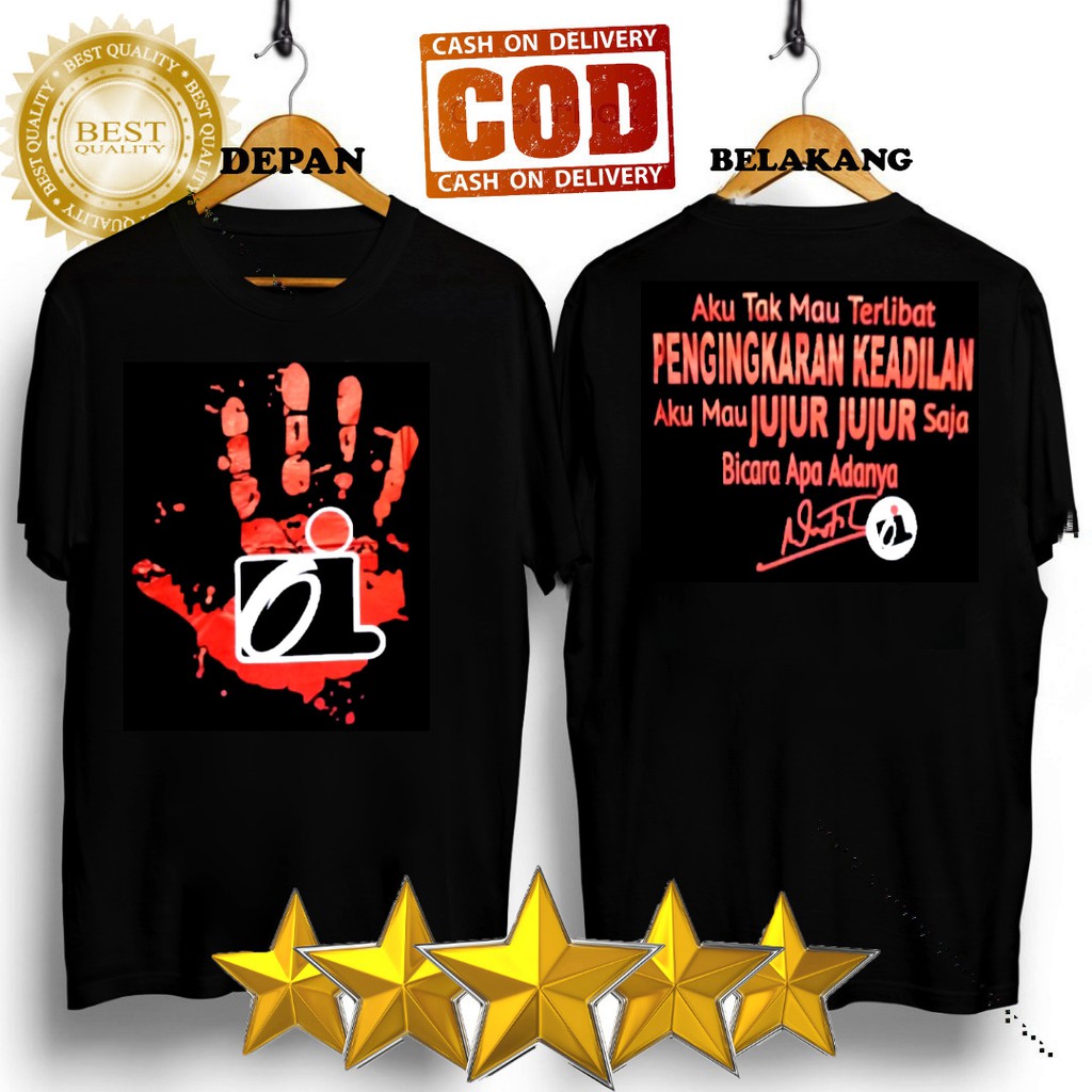 Kaos Tshirt PriaIwan Fals Hitam Distro Lengan Pendek Motif Sablon Bergambar Keren Baju Kaos OI