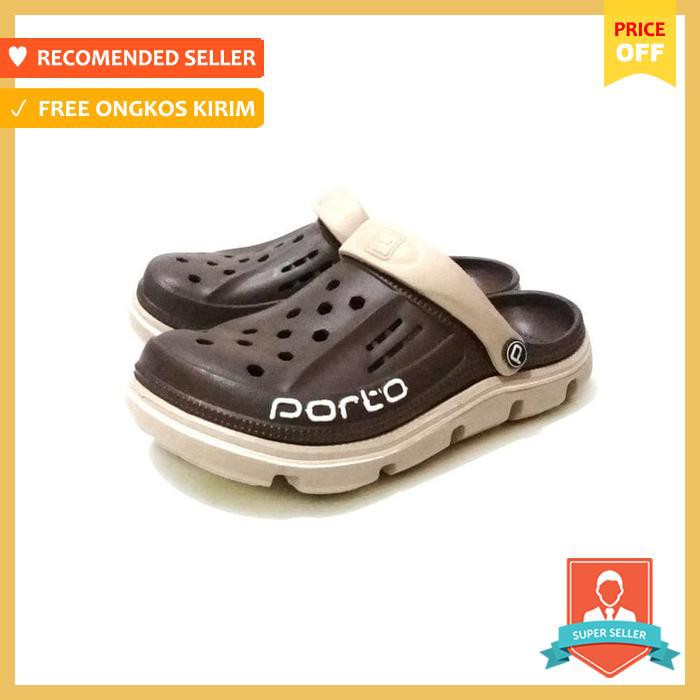 Sepatu Sandal  Pria - Sepatu Sandal Selop Pria Besar Jumbo Porto 39 40 41 42 43 44 - Sepatu Pria