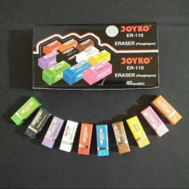 

ERASER / HAPUSAN JOYKO WARNA- WARNI KECIL ISI 40 PCS