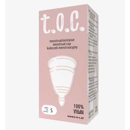 toc menstrual cup vegan hypoallergenic sustainable hygiene german made