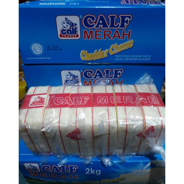 

250gr Keju Calf Merah - Keju Potong - Keju Parut - Keju Cheddar