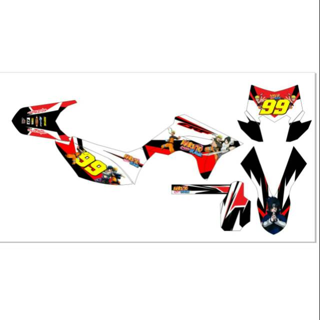Decal Sticker Dekal Stiker custom CRF 150L desain 04 Decal Sticker Dekal Stiker custom CRF 150L desain 04