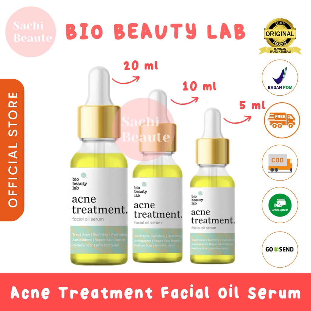 Bio Beauty Lab Acne Treatment Facial Oil 5ml 10ml 20ml