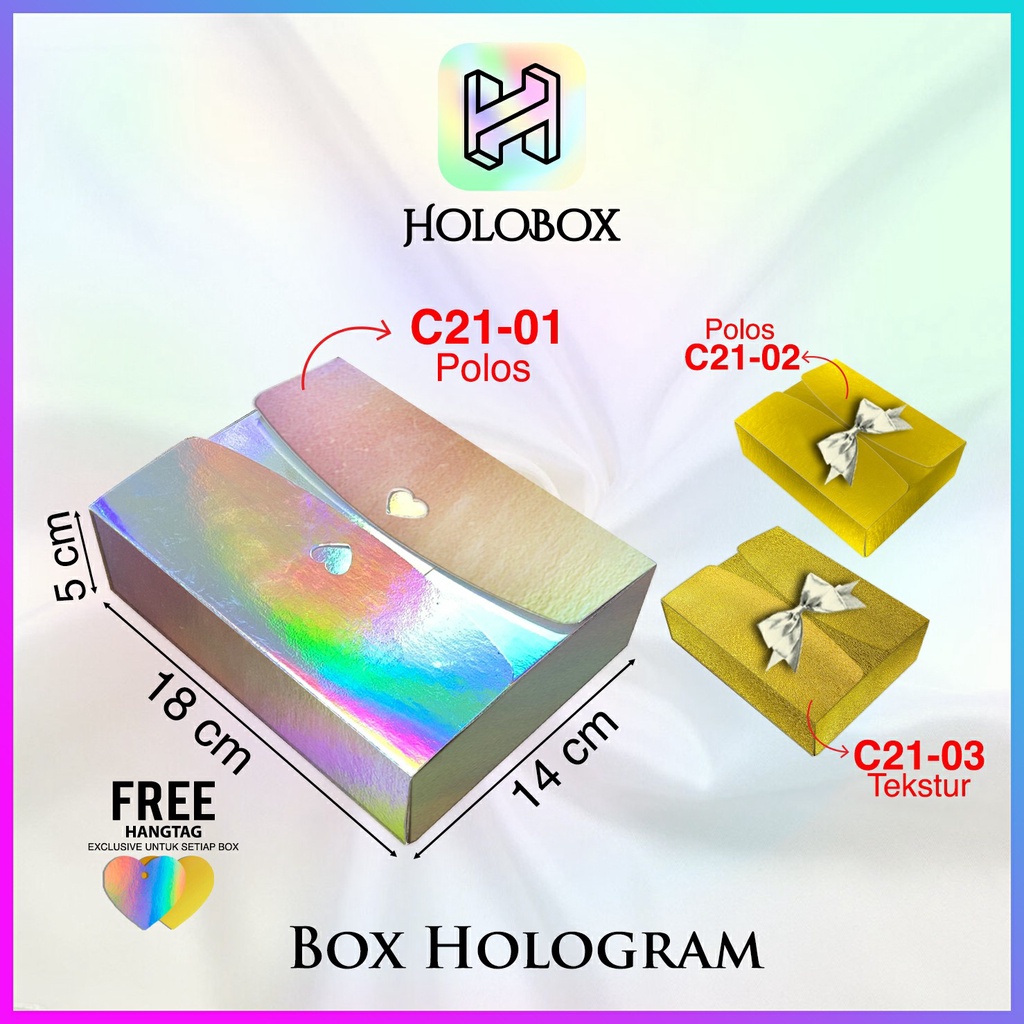 

Kotak Kado / Box Souvenir / Dus Hadiah Hologram / C21