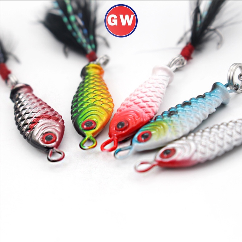 Umpan Pancing relix nusantara Alat Pancing Kail Pancing Mini Minnow Lure Umpan Mancing Umpan Pancing Buatan Alat Pancing Murah 3.2cm/6g Metal Lure Full Swimming Layer Umpan Ikan Umpan Mancing