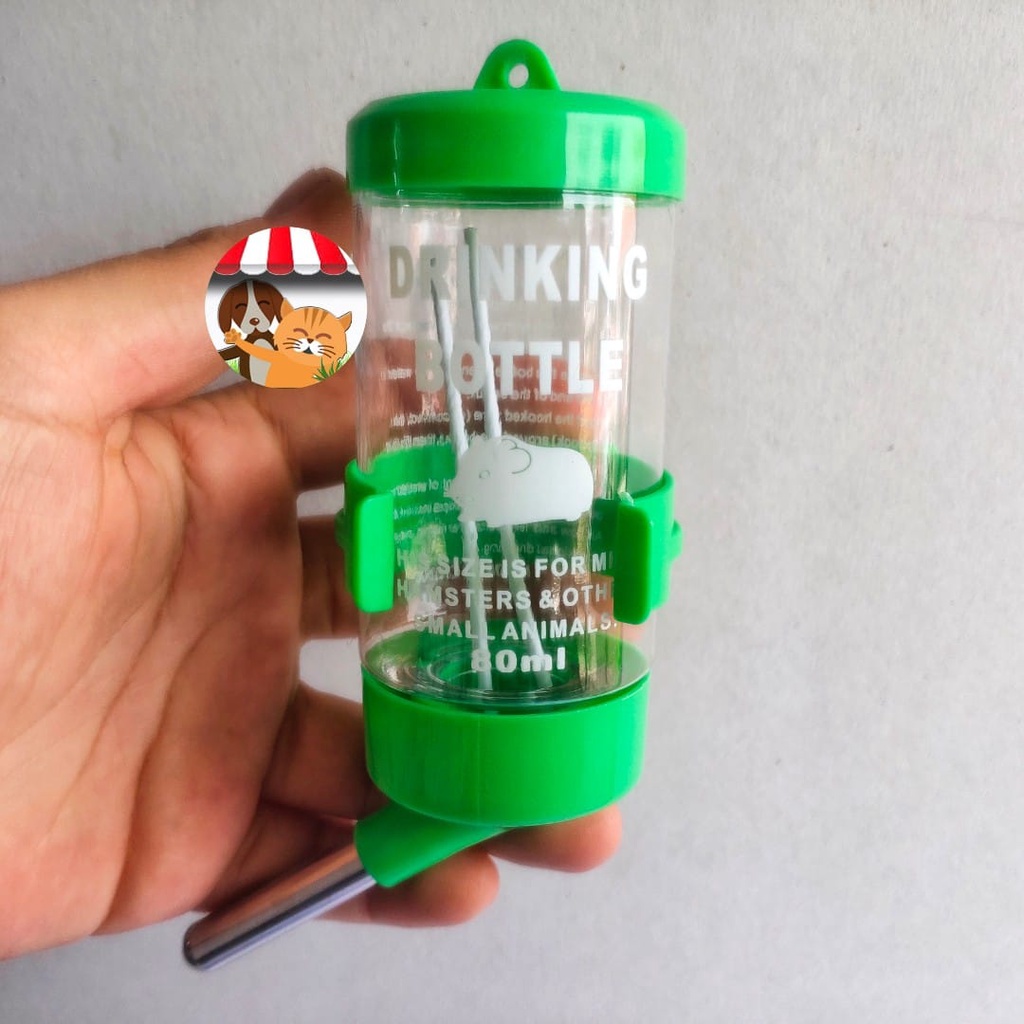 Tempat Botol Minum Hewan 80ml Hamster Kucing Kelinci Pet Drinking