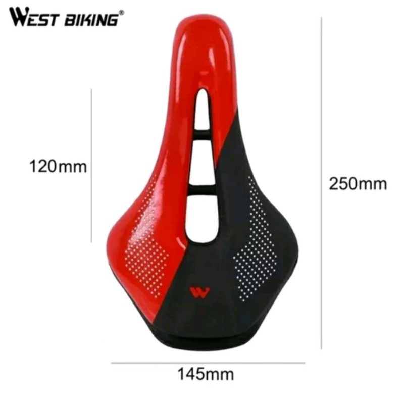 SADDLE WEST BIKING SADEL WHELL UP BODY GEOMETRY ERGONOMIC MTB ROADBIKE SEPEDA LIPAT SELI MINION