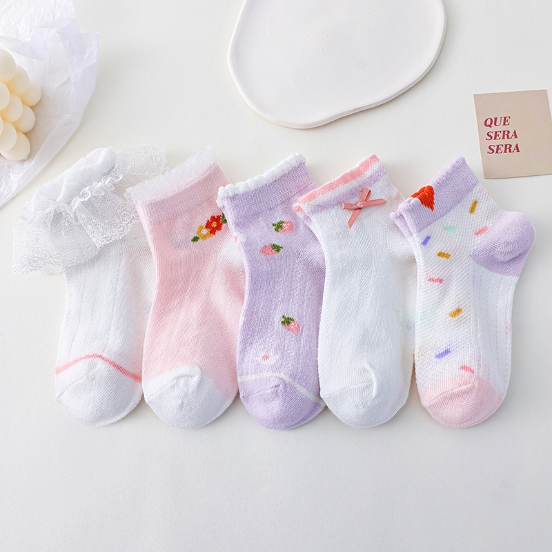 NEW Set kaos kaki bayi dan anak (1set isi 5 pcs) warna colourfull