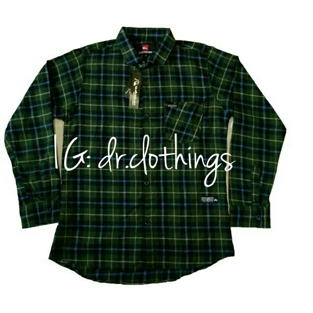 Kemeja Panjang Hem Flanel Distro Quiksilver