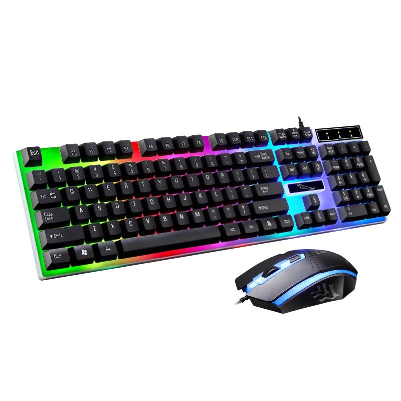 Paket Keyboard dan Mouse RGB Gaming/Set Gaming Mouse dan Keyboard USB Cable RGB keyboard gaming