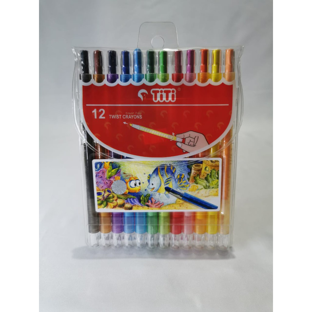

KRAYON/CRAYONS TITI PUTAR 12 WARNA