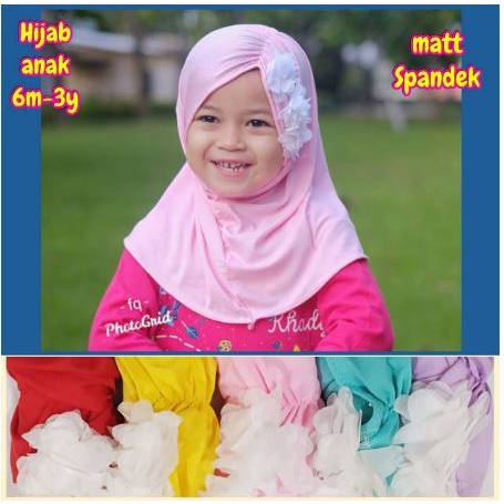 

Hijab Anak Bunga Snow White Diamond / Kerudung Anak Instan