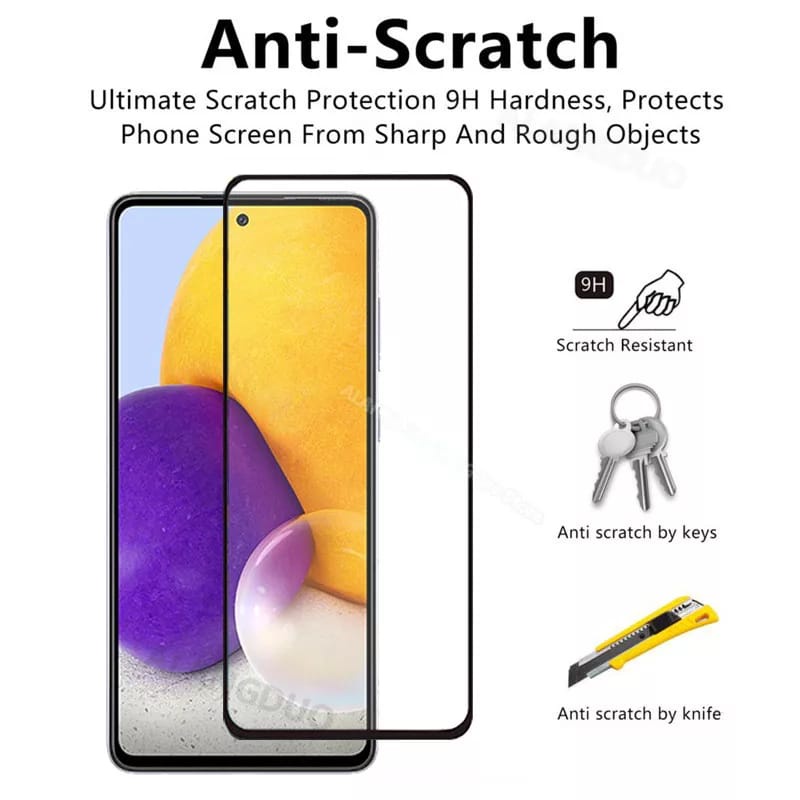 PROMO Tempered Glass SAMSUNG A32 TG Layar FULL COVER Black Premium Screen Protector FULL Screen