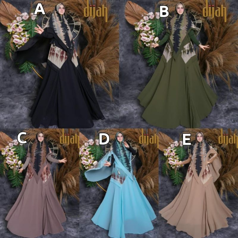 DIJAH 519 BY DIJAH GAMIS SYARI TERBARU BAJU SYARI SET SYARI GAMIS SYARI PREMIUM GAMIS SYARI CERUTY