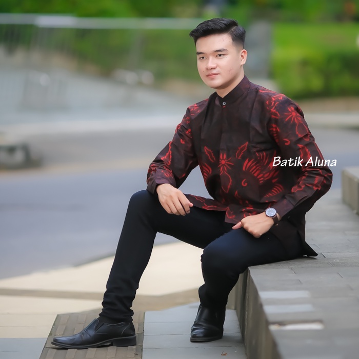 KOKO DEWASA baju koko pria lengan panjang premium terbaru 2022 Kemeja Koko Motif Batik Lengan Panjang Baju Koko Muslim Pria Dewasa Kualitas Premium Full Furing Slim Fitt