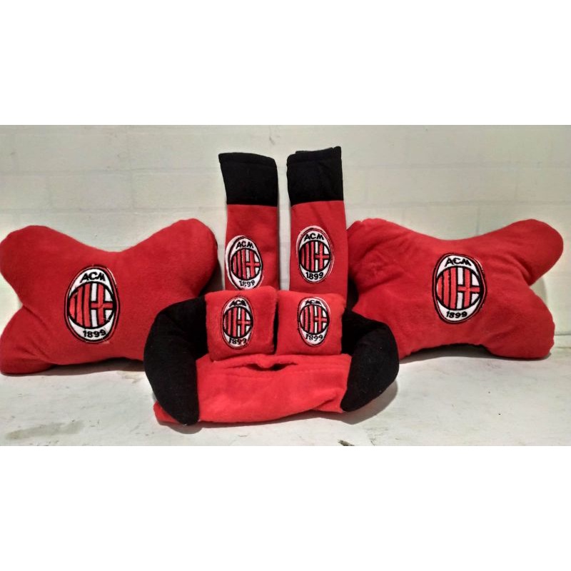Car set 3in1 Bantalan Mobil/Motif AC milan