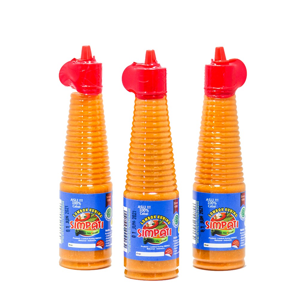 

Sambal Lombok Kuning Simpati Khas Makassar 140 ml