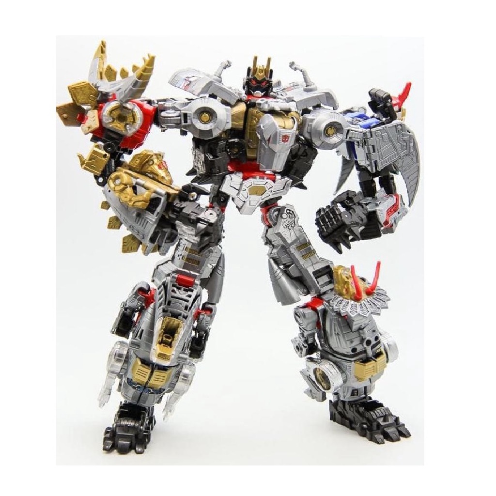 MAINAN ANAK DIY 5iN1 COMBINER BIG ROBOT DINO TRANSFORMERS - Dino Troops 5in1 Dino Force Deformation 