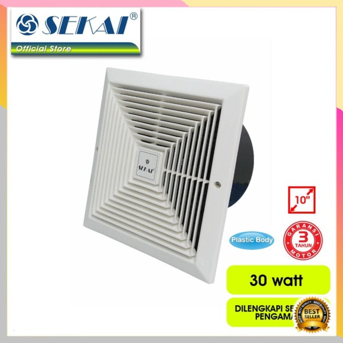 CEILING EXHAUST FAN / KIPAS VENTILASI PLAFON HEKSOS SEKAI MVF 1091 / MVF-1091 [10 INCH]