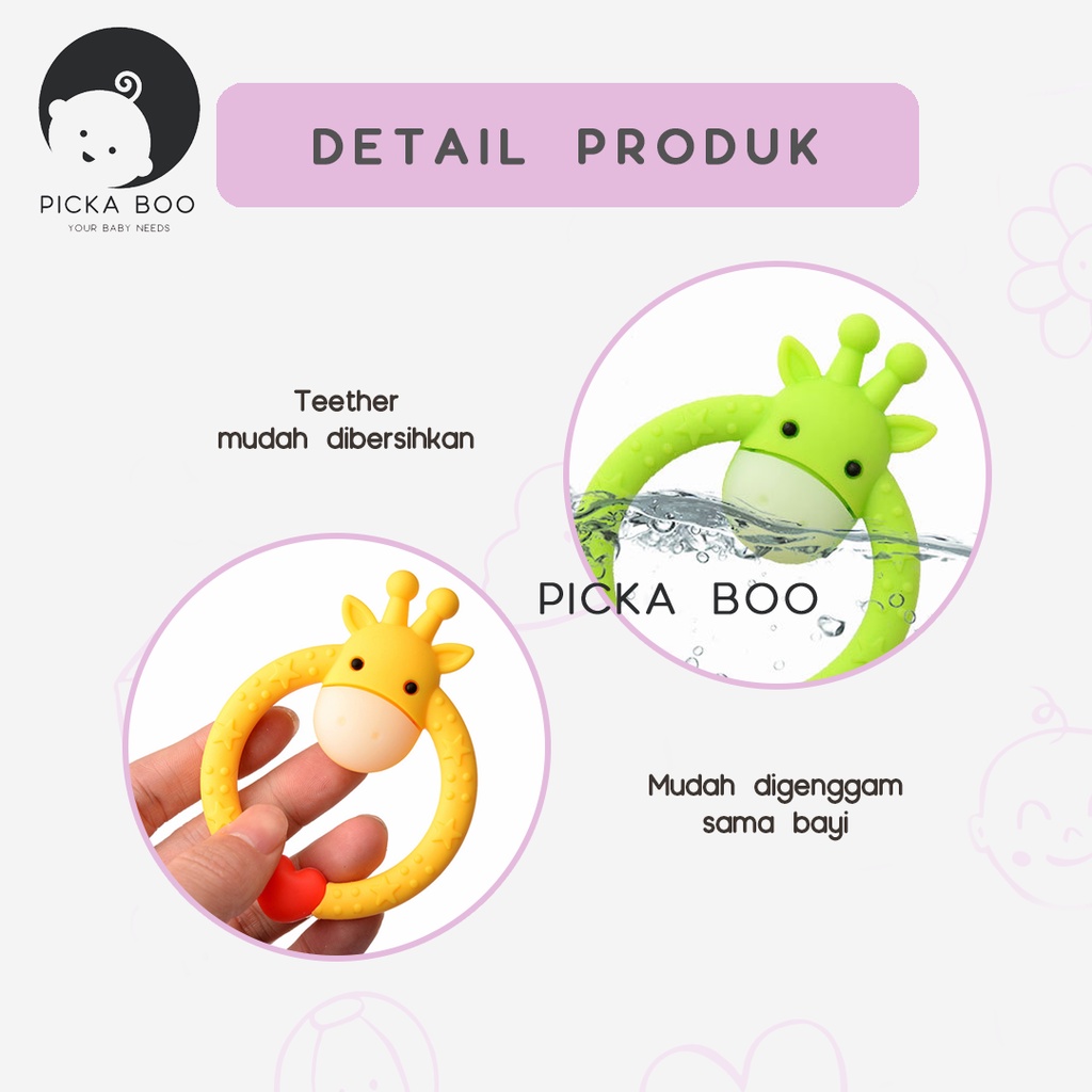 PICKA BOO Teether Gigitan Bayi Bentuk Rusa