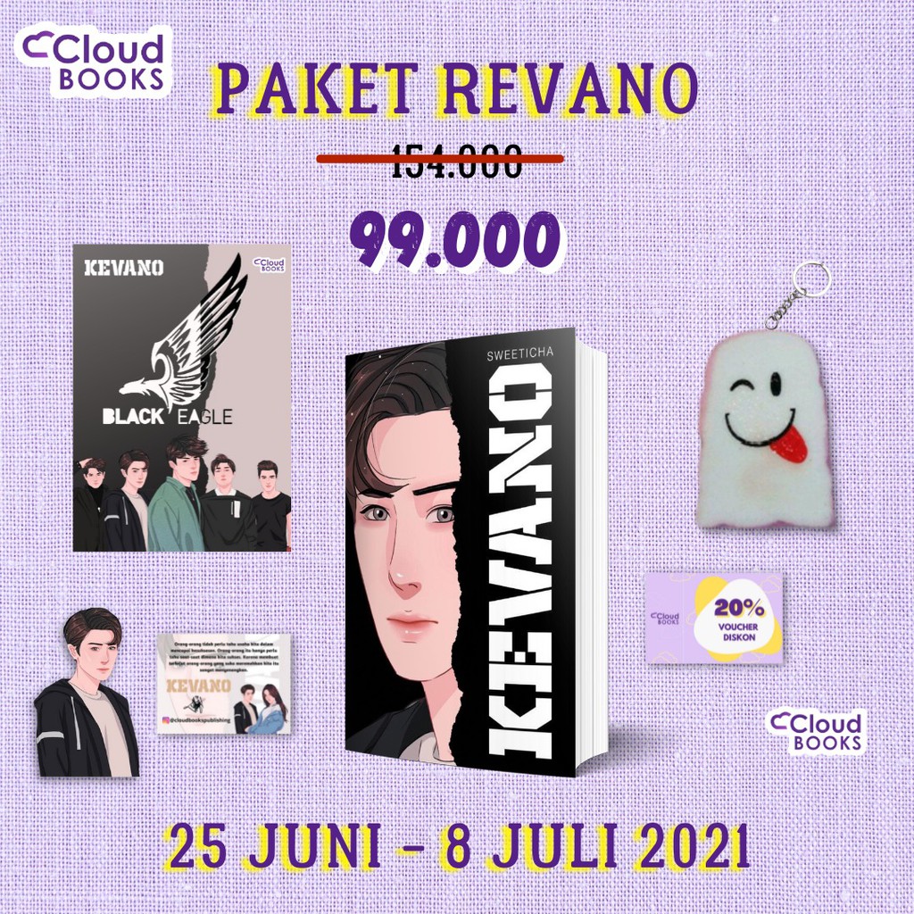(Ready)Paket Revano Novel Kevano Sweeticha Fiki Remaja Romance
