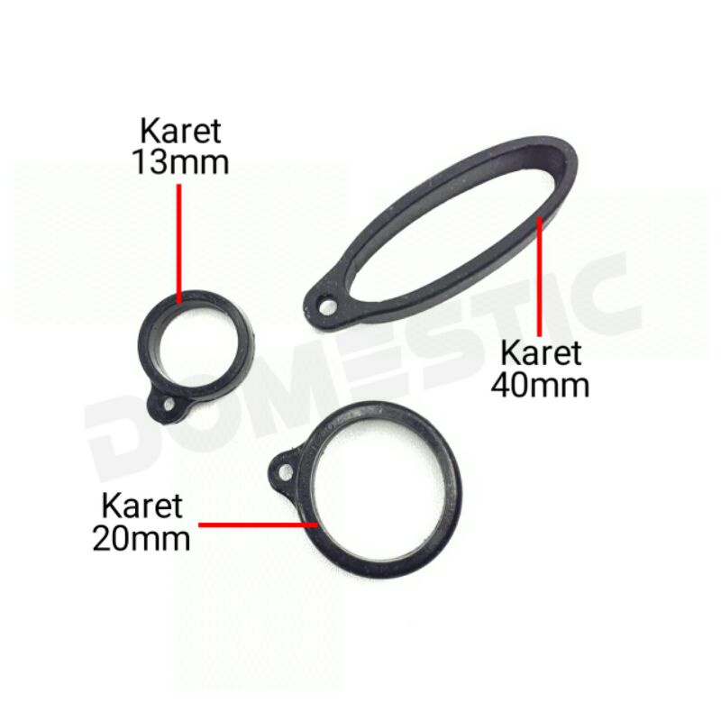 Tambahan 1 pcs karet khusus pembeli Lanyard Rubber Size 13mm 20mm 40mm untuk Lanyard Pods