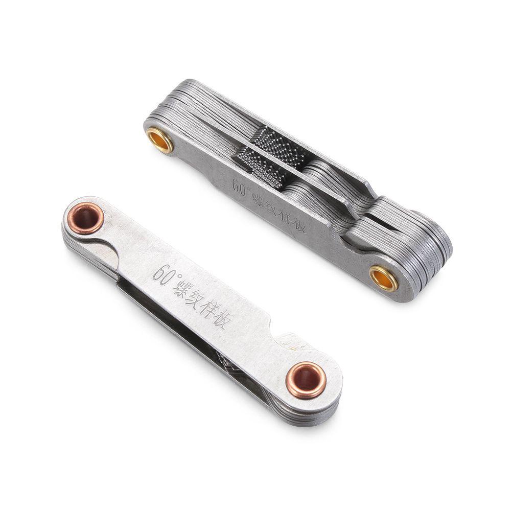 POPULAR Populer Thread Plug Gauge Carbon Steel Metric Inch Alat Ukur Pengukur Gigi Gigi