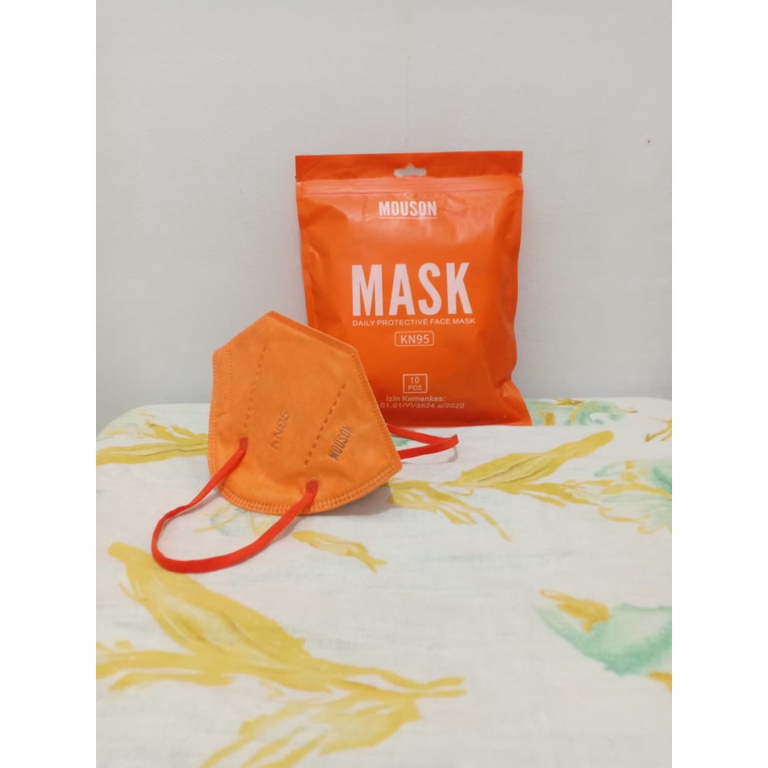 MASKER KN95 MOUSON  RANDOM / MASKER KN95 MOUSON EMBOSS 5 LAPIS / MASKER 5 PLY