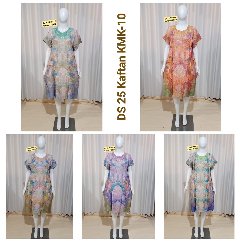 AS Daster Kaftan Batik Kudamas DS 25 LD 118cm - 122cm Tanpa Kancing