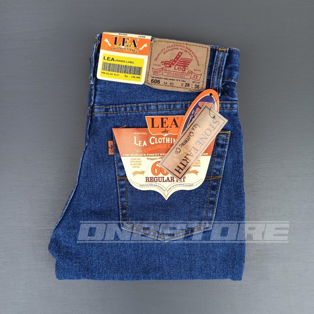 Celana jeans pria standarr lea grade ory emba jins lois quality bonus masker setiap beli jeans 2 pcs