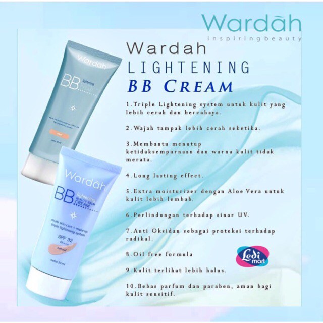 Wardah Lightening BB Cream Natural / Light 15 ml