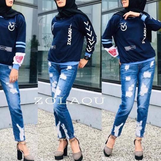 [ SCB ] KAOS ZOLAQU TERBARU TERLARIS ORIGINAL NAVY Spesial order ««