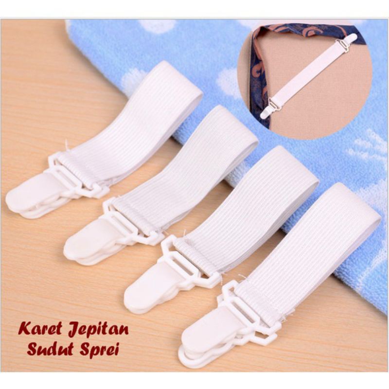 KARET PENJEPIT UJUNG SPREI SET ISI 4 PCS