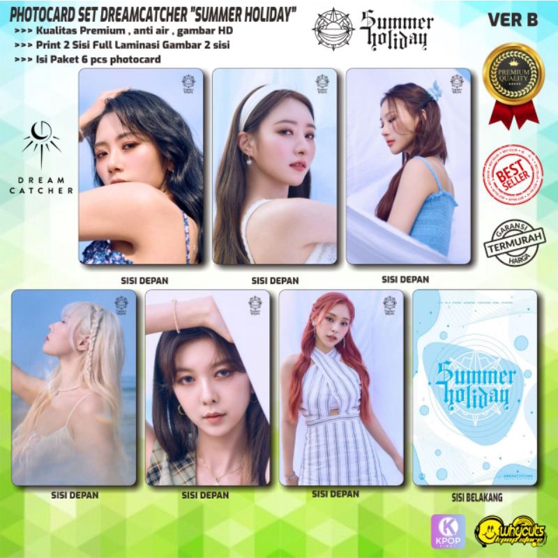 PHOTOCARD SET KPOP DREAMCATCHER // PREMIUM // SUMMER HOLIDAY