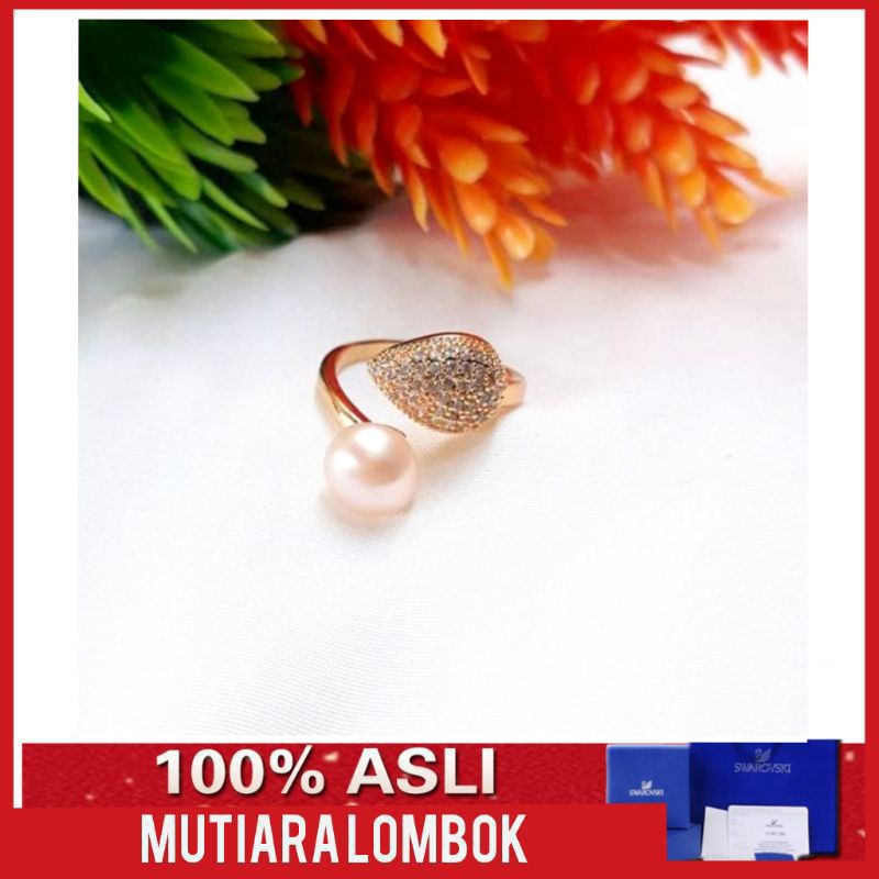 cincin mutiara mutiara lombok cincin mutiara asli cincin mutiara air tawar perhiasan cincin wanita m